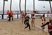 Deutsch: Beachhandball Europameisterschaften 2019 (Beach handball Euro); Tag 3: 4. Juli 2019 – Frauen, Hauptrunde Gruppe I, Ungarn-Niederlande 0:2 (20:23, 14:21) English: Beach handball Euro; Day 3: 4 July 2019 – Women Main Round Group I – Hungary-Netherlands 0:2 (20:23, 14:21)