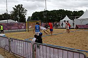 Deutsch: Beachhandball bei den Olympischen Jugendspielen 2018; Tag 4, 11. Oktober 2018; Jungs, Vorrunde, Gruppe B - Spanien-Kroatien 2:0 English: Beach handball at the 2018 Summer Youth Olympics at 11 October 2018 – Boys Preliminary Round Group B‎ – Spain-Croatia 2:0