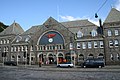 The facade of the railway station