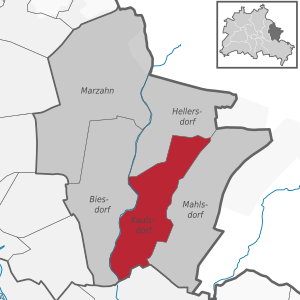 Kaulsdorf auf der Karte von Marzahn-Hellersdorf
