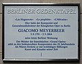 Berliner Gedenktafel Pariser Platz 6a (Mitte) Giacomo Meyerbeer.jpg