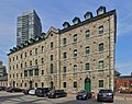 Buildings 3 (grist mill) and 5 (stone distillery) of the Distillery District.jpg