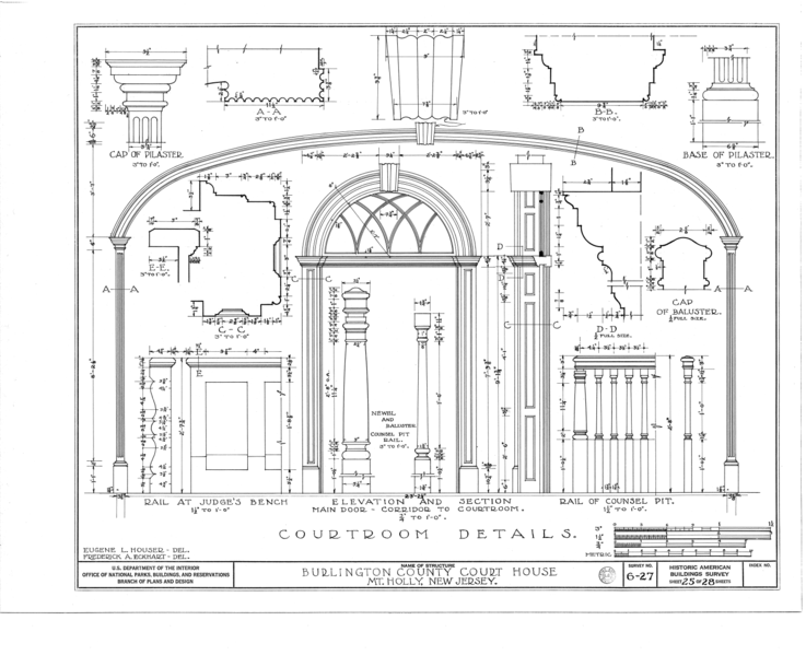 File:Burlington County Courthouse, High Street, Mount Holly, Burlington County, NJ HABS NJ,3-MOUHO,1- (sheet 25 of 28).png