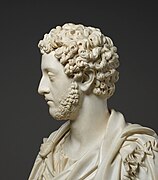 Bust of Emperor Commodus, left detail - Getty Museum (92.SA.48).jpg