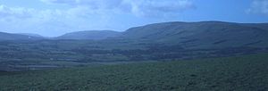 The Campsie Fells from Bar Hill above Twechar Campsielong.JPG