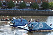 Deutsch: Kanusport bei den Olympischen Jugendspielen 2018; Tag 10, 16. Oktober 2018; Kleines Finale um die Bronzemedaille Jungen Einer-Kajak-Slalom: Tom Bouchardon (Frankreich) - George Snook (Neuseeland) English: Canoeing at the 2018 Summer Youth Olympics at 16 October 2018 – Boys' K1 slalom Bronze Medal Race: Tom Bouchardon (France) - George Snook (New Zealand)