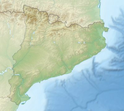 Location map Spanyol Catalunya