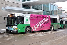 Route 12 at Ground Transportation Center. Cedar Rapids Transit 2523.jpg