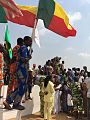 Flags flown in celebration of Fête du Vodoun in Ouidah (2017)