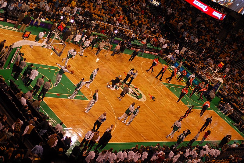 File:Celtics Warriors pregame shootaround 2007.jpg