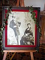 Charles Bishop with his wife, Princess Bernice Pauahi, in the atrium of the museum (2012)