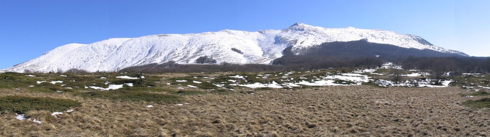 Panorama horní plošiny ze spodní