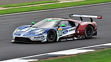 Versión GTE del equipo Chip Ganassi Racing en el Circuito de Silverstone en 2018, conducido por Stefan Mücke.