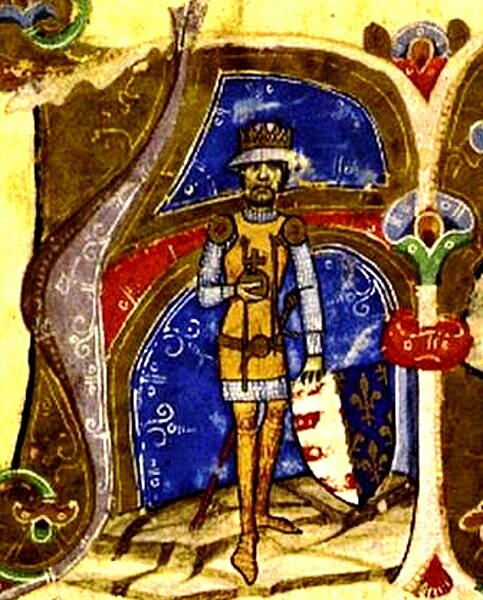 Charles depicted in the Illuminated Chronicle