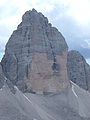 Cima Ovest, Tre Cime di Lavaredo, Nordostseite.