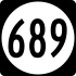 State Route 689 Markierung