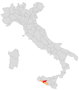Circondario di Bivona – Localizzazione