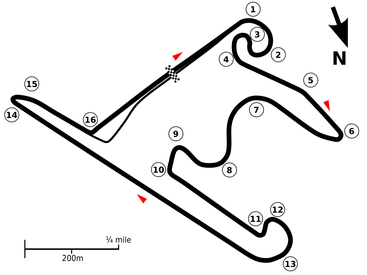 Tracé du Circuit de Shanghai