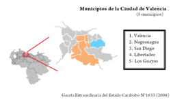 City of Valencia in Carabobo State