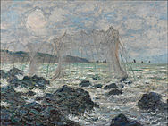 Fishing nets at Pourville 1882