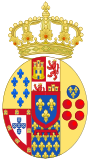 סמל הנשק של נסיכי הבית המלכותי של שתי הסיציליות.svg