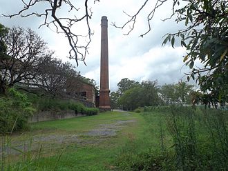 Chimney in 2015 Commonwealth Acetate of Lime Factory chimney.jpg