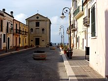 Corso Trento e Trieste e la chiesa di San Francesco