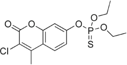 Strukturformel von Coumaphos
