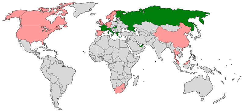 File:Countries with F1 Powerboat races in 1998.png