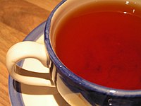 Earl Grey tea, used in the preparation of London fog, before milk is added. Cup of Earl Gray.jpg