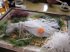 Sashimi de pieuvre