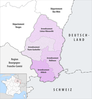 Arrondissements of the Haut-Rhin department