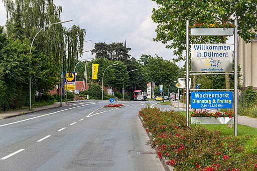 Dülmen, Halterner Straße, Begrüßungsschild -- 2012 -- 3875