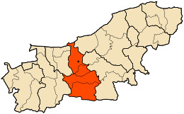 Districtul Thénia - Harta