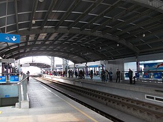 <span class="mw-page-title-main">Dalian Development Area station</span> Metro station in Dalian, China