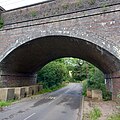 Anti-tank blocks near Newgate Street, Hertfordshire, where the defence line followed a railway embankment.