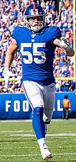 Mayo playing for the New York Giants in 2019 David Mayo NYG SEP2019 (cropped).jpg