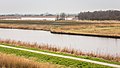 Uitzicht over het waterrijke natuurgebied.