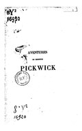 AVENTURES de monsieur PICKWICK