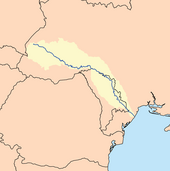 Dniester river Dniester map.png