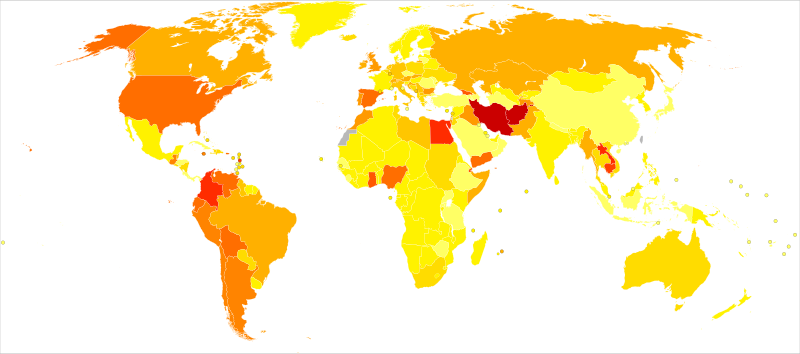 File:Drug use disorders world map - DALY - WHO2004.svg