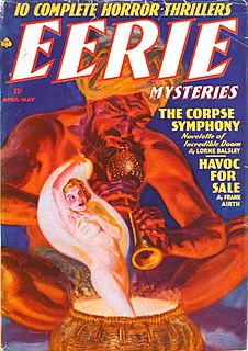 <i>Eerie Mysteries</i> American pulp magazine