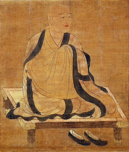 Painting of Yi Xing from the Shingon Hassozō, a series of scrolls depicting the first eight patriarchs of the Shingon school of Buddhism. Japan, Kamak