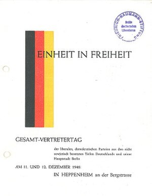 Freie Demokratische Partei: Inhaltliches Profil, Geschichte, Organisationsstruktur