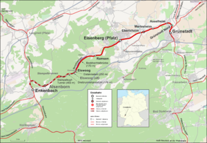 Rute for Eistalbahn