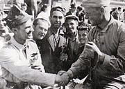 Forțele sovietice primite ca aliați de Armata română, în 1944