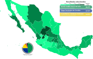 Elecciones presidenciales de Mexico de 1994 por entidad federativa.svg