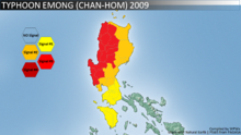 Highest PSWS raised throughout the country as Emong passes Northern Luzon Emong PSWS.png