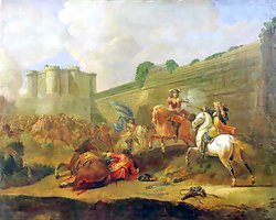 A Faubourg Saint-Antoine-i csata a párizsi Bastille falainál (1652)