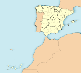 Map showing the location of Teide National Park